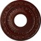 Ekena Millwork Nadia Ceiling Medallion (Fits Canopies up to 4 7/8"), 12 1/8"OD x 3 5/8"ID x 7/8"P, Brushed Mahogany CM12NABMF - alternate 1